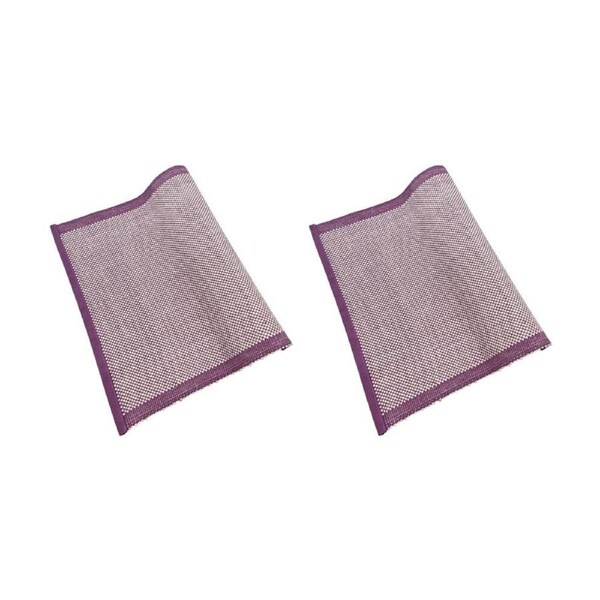 2PK J.Elliot Home 100% Cotton Heureuse Table Runner 180x40x0.2cm Purple