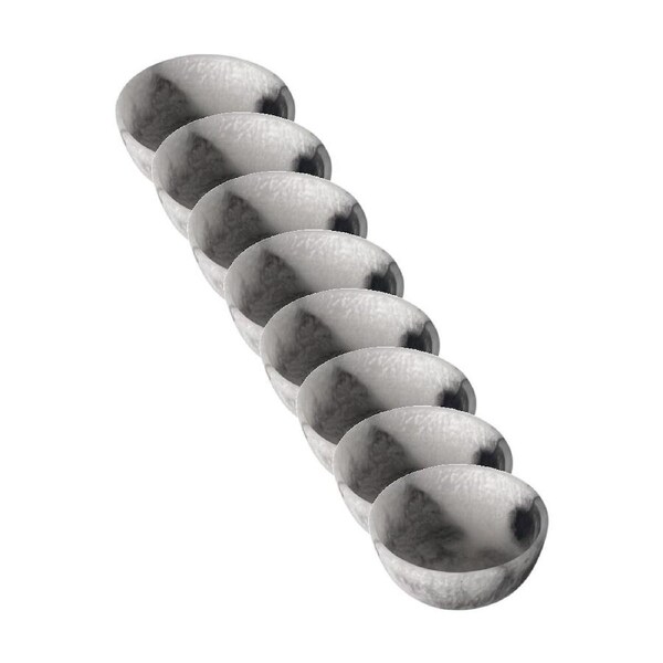 8PK J.Elliot Home Orion Resin Small Bowl 11x11x5cm Grey Stone Matt