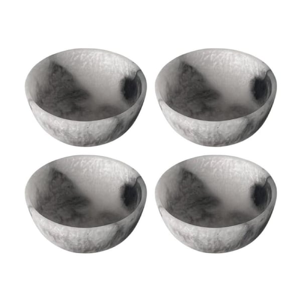 4PK J.Elliot Home Orion Resin Small Bowl 11x11x5cm Grey Stone Matt