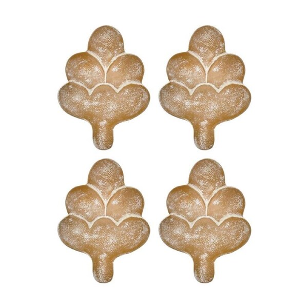 4PK J.Elliot Home Mara Nut Aluminium Serving Dish 18x13x3cm Terracotta