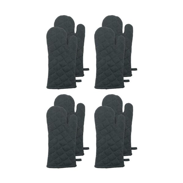 4PK J.Elliot Home Jules Oven Mitt Kitchen Accessory 19x35x2cm Charcoal