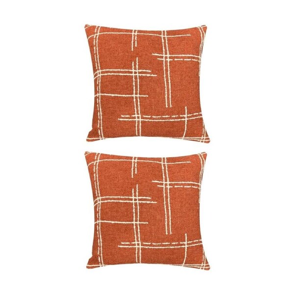 2PK J.Elliot Home Seraphina Cushion Pillow Household Decoration 50x50x0.5 Ochre