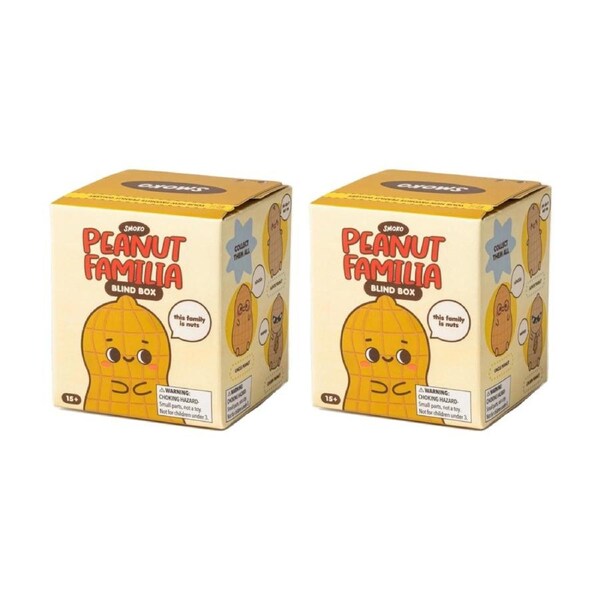 2PK Smoko Peanut Familia Blind Box Toy Collectable Figurine 15Y+ Assorted