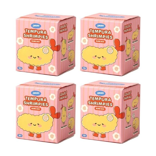 4PK Smoko Tempura Shrimpie Blind Box Toy Collectable Figurine 15Y+ Assorted
