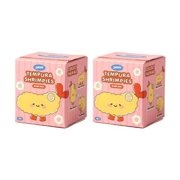 2PK Smoko Tempura Shrimpie Blind Box Toy Collectable Figurine 15Y+ Assorted
