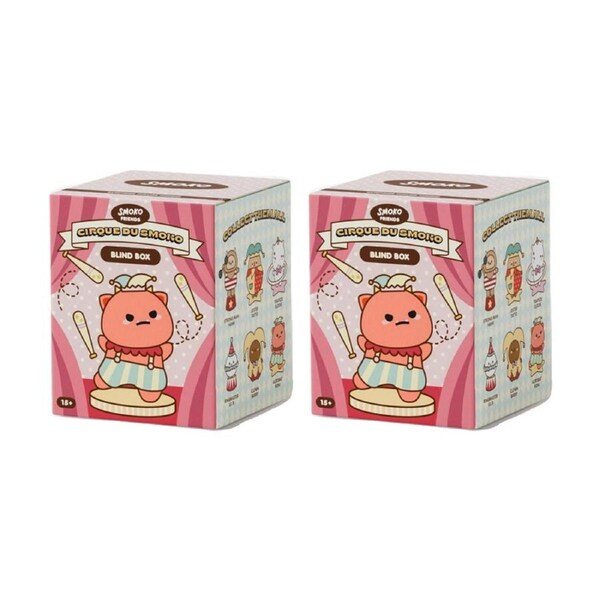 2PK Smoko Friends Circus Blind Box Toy Collectable Figurine 15Y+ Assorted