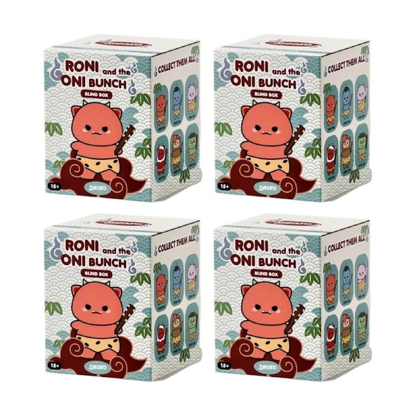 4PK Smoko Roni And Oni Bunch Blind Box Toy Collectable Figurine 15Y+ Assorted
