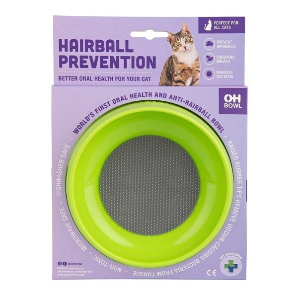 Lickimat Cat Feeder Oh Bowl Green
