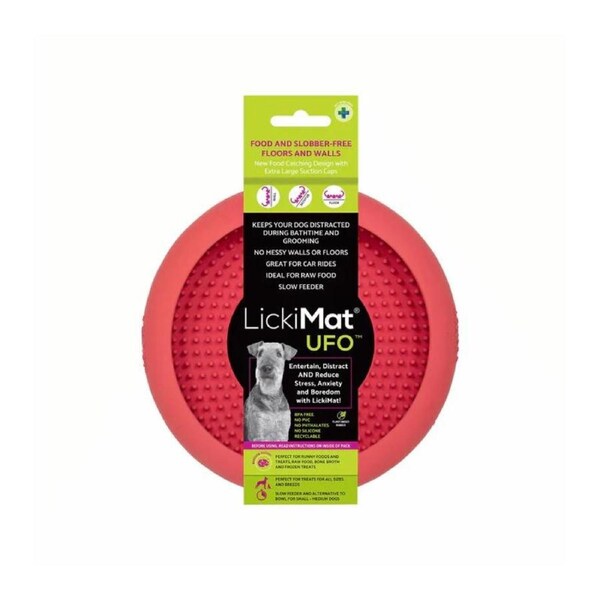 Lickimat Dog Feeder Ufo Pink