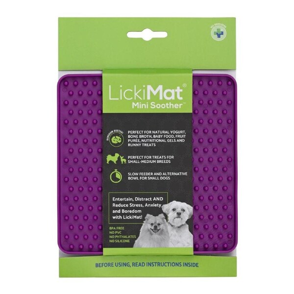 Lickimat Dog Feeder Mini Soother Purple