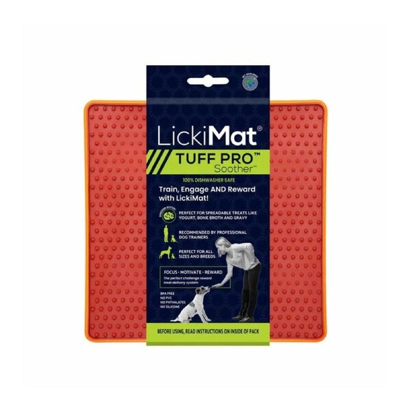 Lickimat Dog Feeder Pro Soother Orange