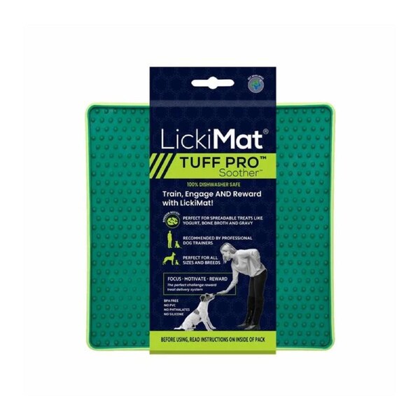 Lickimat Dog Feeder Pro Soother Green