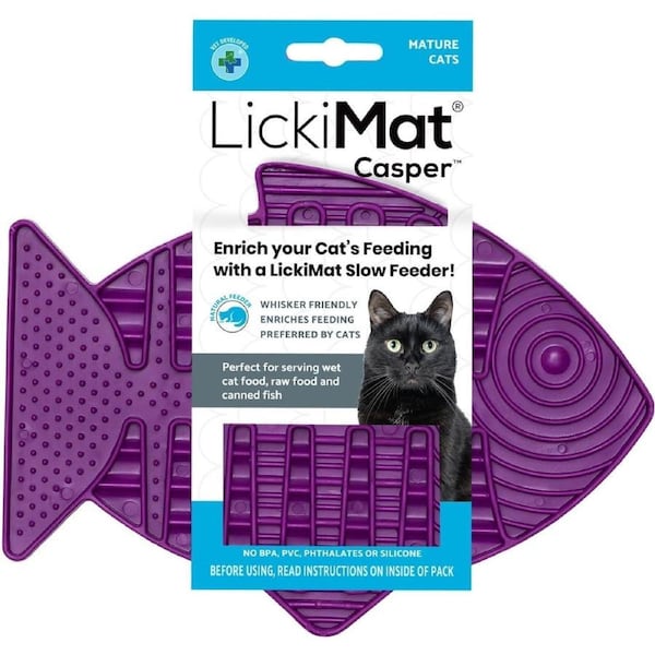 Lickimat Cat Feeder Casper Purple
