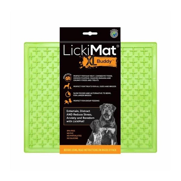 Lickimat Dog Feeder Classic Buddy Green X-large