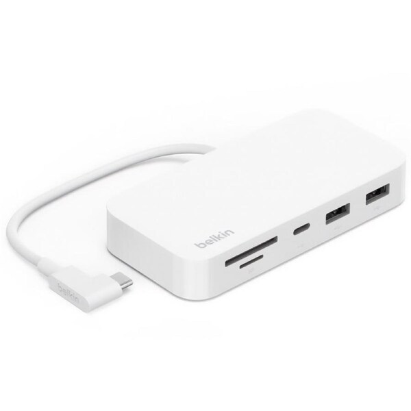 Belkin Connect USB-C 6-in-1 Multiport Hub with Mount (INC011btWH)