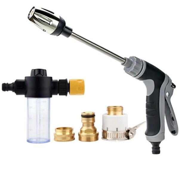 High Pressure Water Gun Multi-Function Nozzle Garden Hose Nozzle Foam Water Gun Garden Irrigation Cleaning Machine