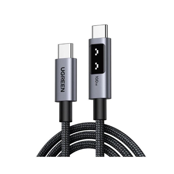 UGREEN Uno 100W USB C to USB C Fast Charging Cable with LED Display 1m