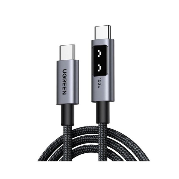 UGREEN Uno 100W USB C to USB C Fast Charging Cable with LED Display 2m