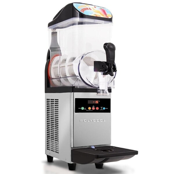 PolyCool 12L Single Tank Commercial Slush Machine Digital Control Panel, SAA Approved, Juice and Frozen Slushy Maker