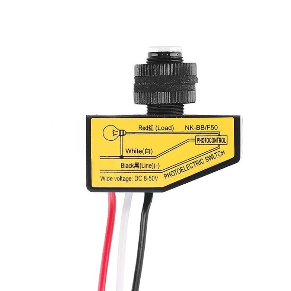 Light Automatic Sensor Control DC 12V 24V 36V 48V Dusk to Dawn 1x