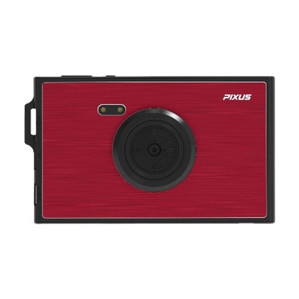 FireFly Pixus Slim Digital Compact Camera Portable Stylish - Red Metallic