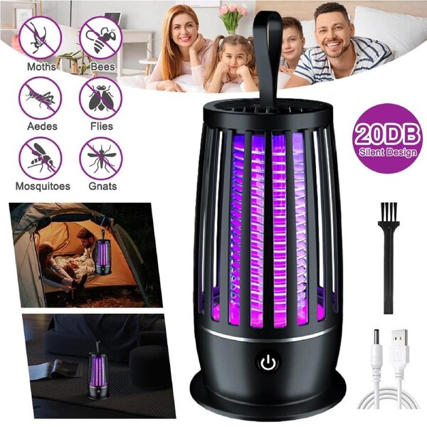 Chargeable Lantern Mosquito Lamp Black