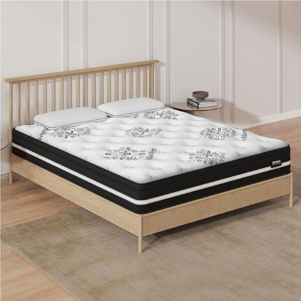 ALFORDSON Mattress King 22CM Euro Top Bonnell Spring