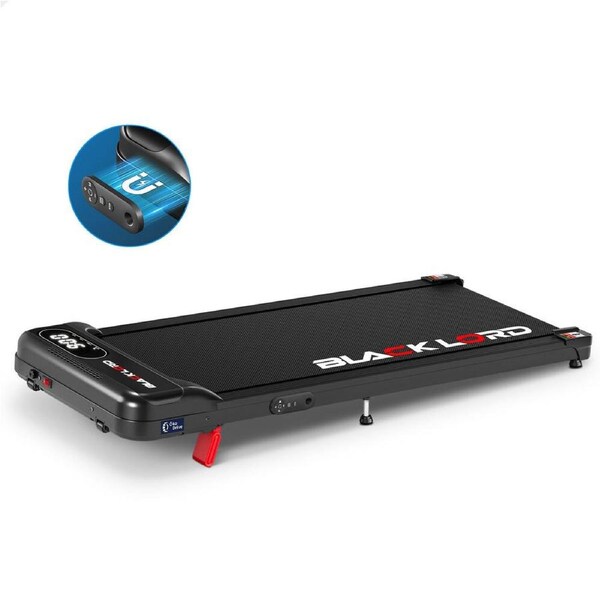 BLACK LORD 8% Incline Treadmill Electric Walking Pad Under Desk Black