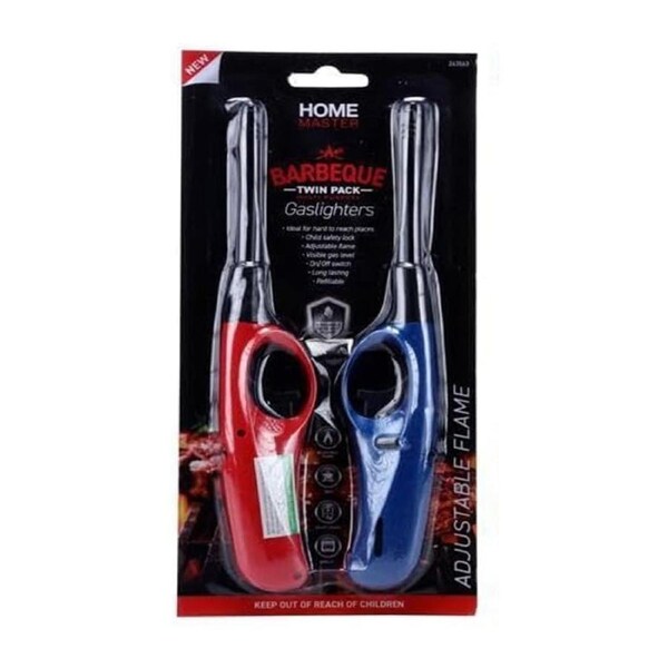 Deal365 Lighter Gas Refillable Twin Pack for Kitchen and Barbecue Use