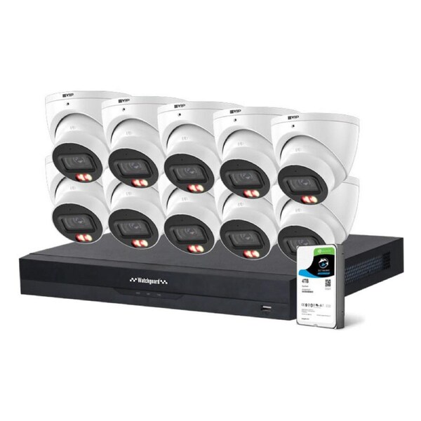 6.0MP AI Smart Dual Light CCTV Kit with 10 Cameras (4TB)