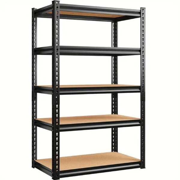 Catzon 2000LBS Garage Shelving Adjustable 5-Tier Metal Shelf for Basement