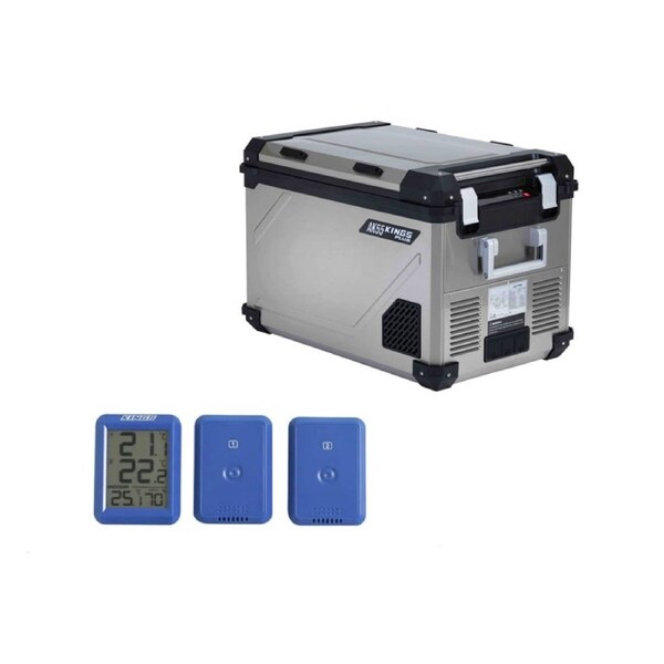 Kings AK55 Camp Fridge/Freezer 55L- 5yr Wrnty- SECOP Compressor+Dual Thermometer