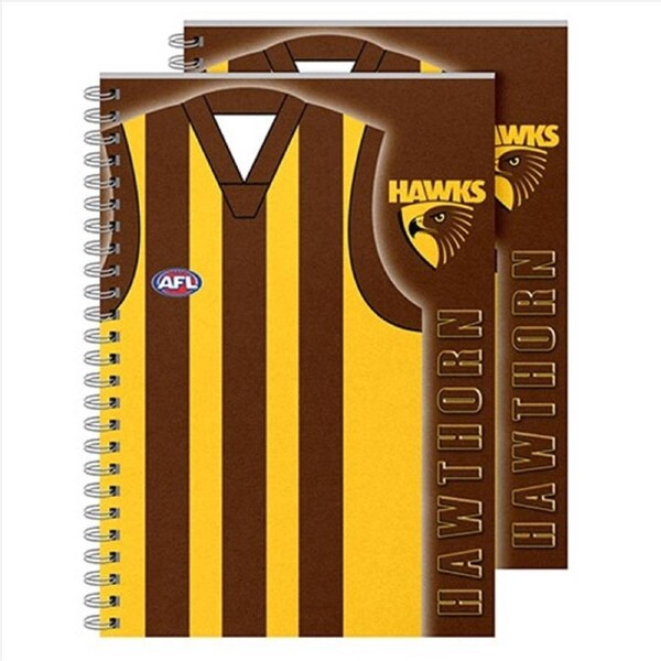 AFL: Hawthorn - Guernsey Notebook 2Pk