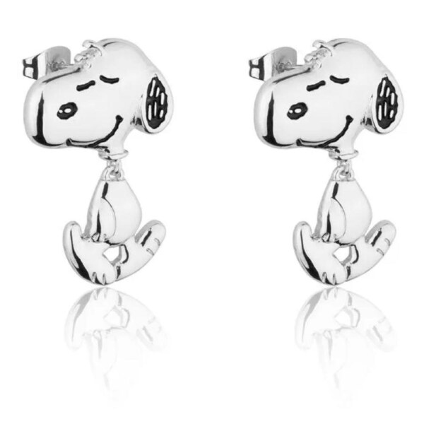 Couture Kingdom - Peanuts - The Snoopy Walk Drop Earrings Silver