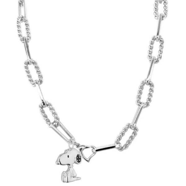 Couture Kingdom - Peanuts - Snoopy Charm Necklace Silver