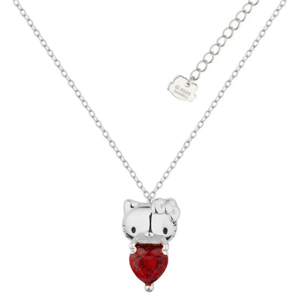 Couture Kingdom - Sanrio - Hello Kitty January Birthstone Necklace Silver