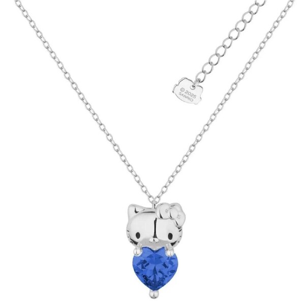 Couture Kingdom - Sanrio - Hello Kitty September Birthstone Necklace Silver