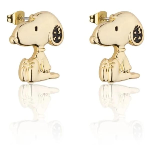Couture Kingdom - Peanuts - Snoopy Stud Earrings Gold