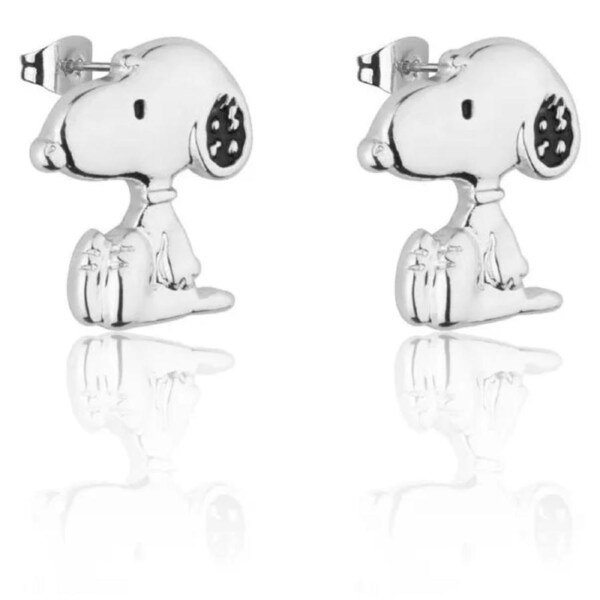 Couture Kingdom - Peanuts - Snoopy Stud Earrings Silver