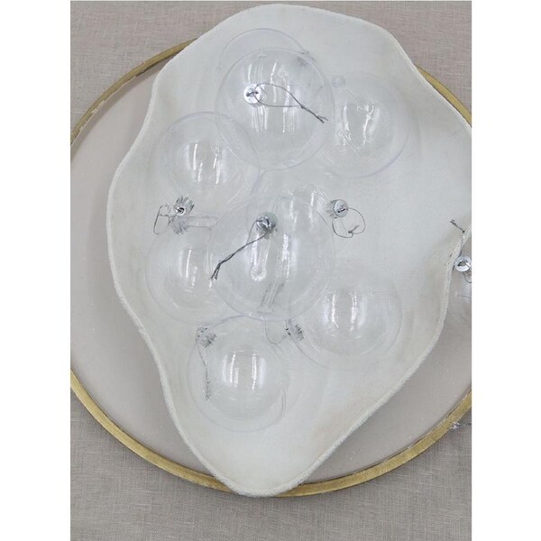 Clear Transparent Christmas Baubles 80mm Packs