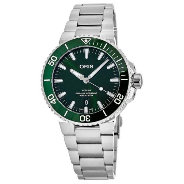 Oris Aquis Swiss Made26 Jewels Automatic Divers 01-733-7730-4157-07-8-24-05PEB 300M Mens Watch