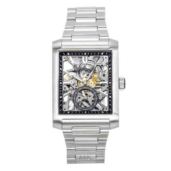 Ingersoll The Spur Stainless Steel Black Skeleton Dial Automatic I17001 Men's Watch