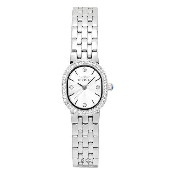 Invicta Angel Crystal Accents Stainless Steel Silver Dial Quartz 48134 Women's Watch