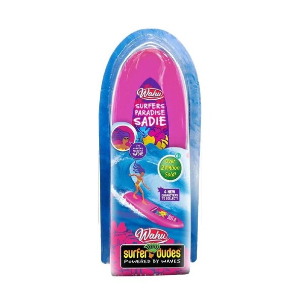 Wahu Surfer Dudes Powered by Waves Pool Toy Collectable 6y+ Assorted