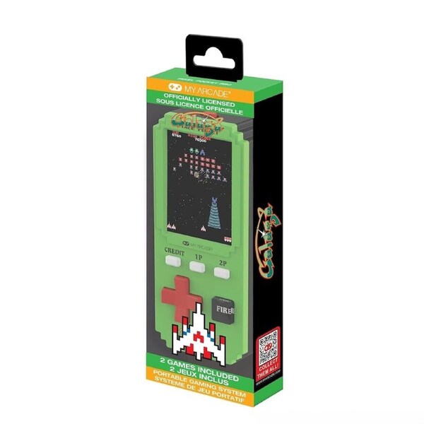My Arcade Pixel Pocket Pro Galaga Portable Gaming System