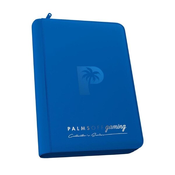 Palms Off Gaming - Collector's Series 4 Pocket Zip Trading Card Binder - Blue