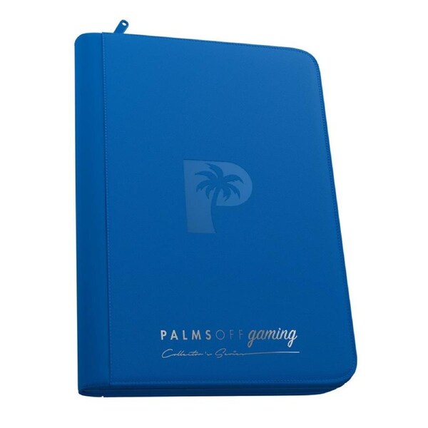 Palms Off Gaming - Collector's Series 9 Pocket Zip Trading Card Binder - Blue