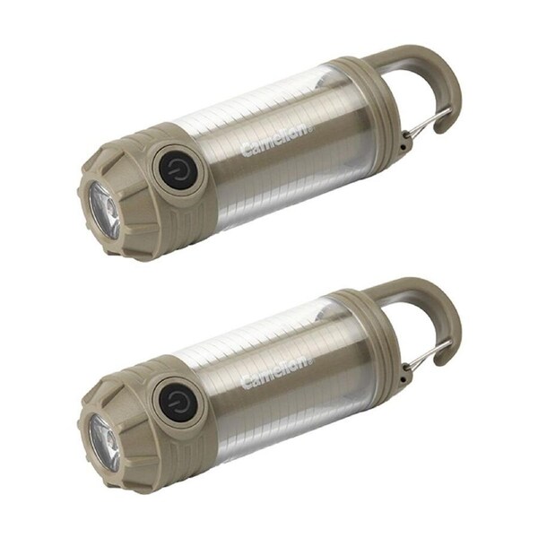 2PK Camelion Rechargeable 2 In 1 Camping/Work Light USB-C Runs Up to 7 Hours