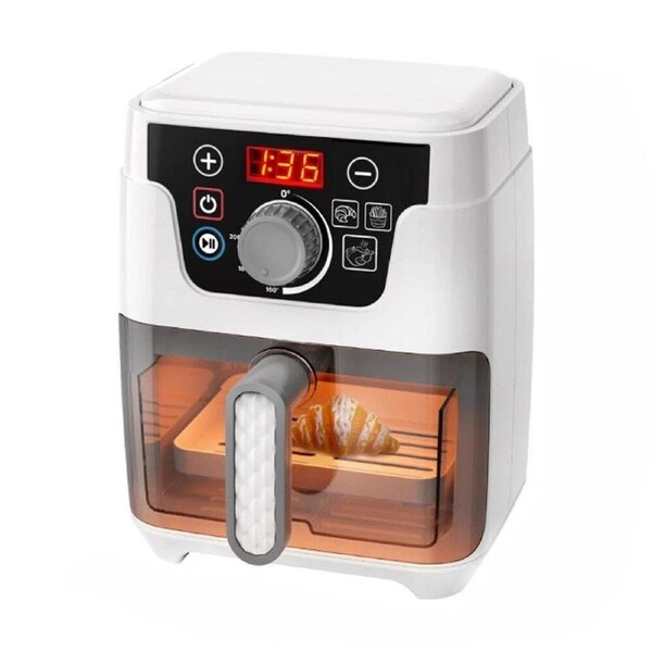 Childrens Pretend Play Kitchen- Electronic Air Fryer Set 3Y+ - Electronic Airfryer Toy -
