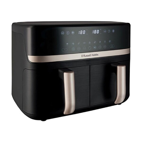 Russell Hobbs Satisfry Dual Basket Air Fryer Double Zone Two Drawers Black